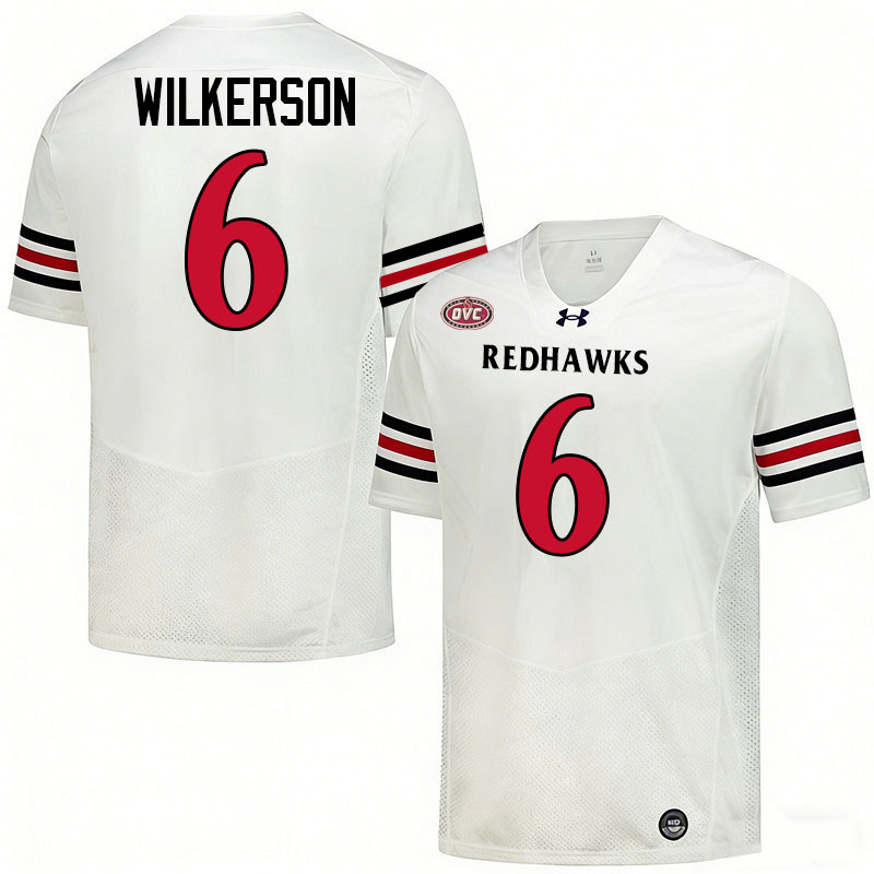 Southeast Missouri State Redhawks #6 Kristian Wilkerson College Football Jerseys,Uniforms-White